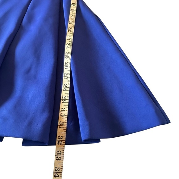 TED BAKER KIPP NEOPRENE ROYAL BLUE SKATER DRESS SIZE 2 - Picture 16 of 16